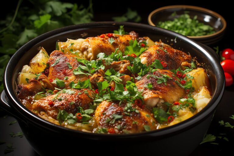 Smothered Chicken Thighs in Onion Gravy